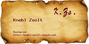 Knebl Zsolt névjegykártya
